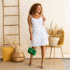 Vestido Uribe Topos - Blanco